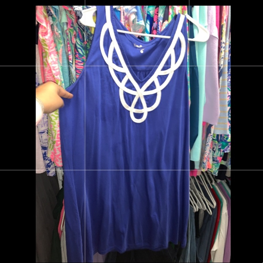 lilly pulitzer royal blue dress! worn once!